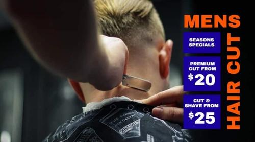 Barbershop Season's Specials Promo