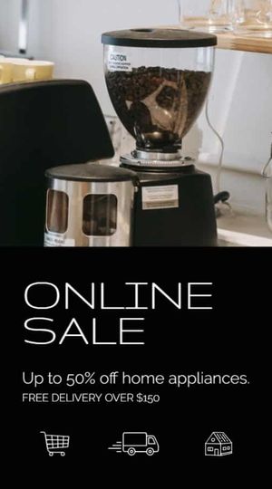 Home Appliances Store Discount Sale