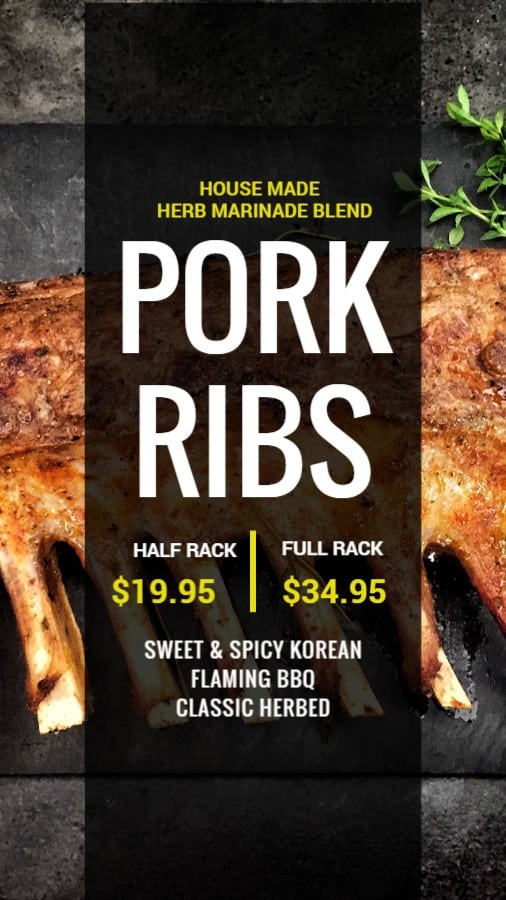 Pork Restaurant Discount