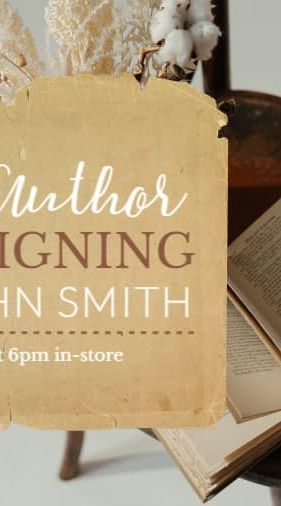 Book Store Author Signing Event