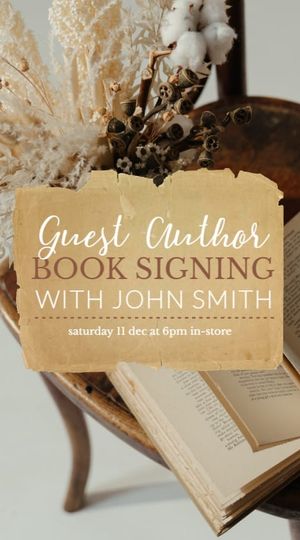Book Store Author Signing