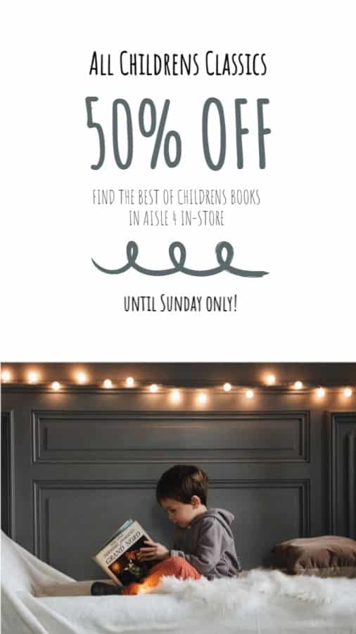 Children's Classic Books Discount Promo