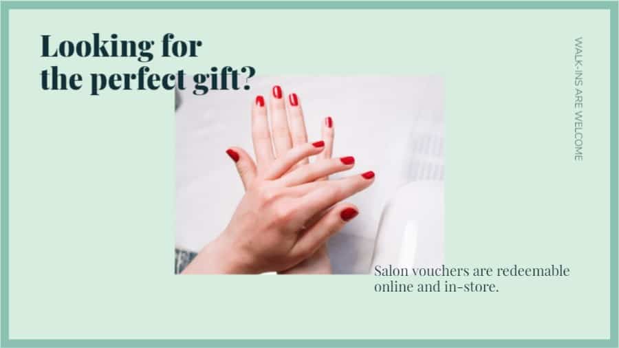Beauty Salon Gift Voucher Promotion