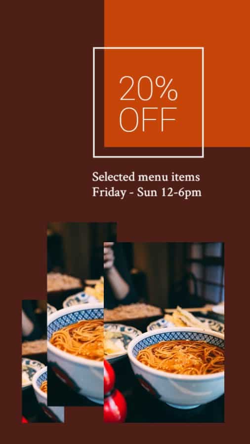 Restaurant Discount Special