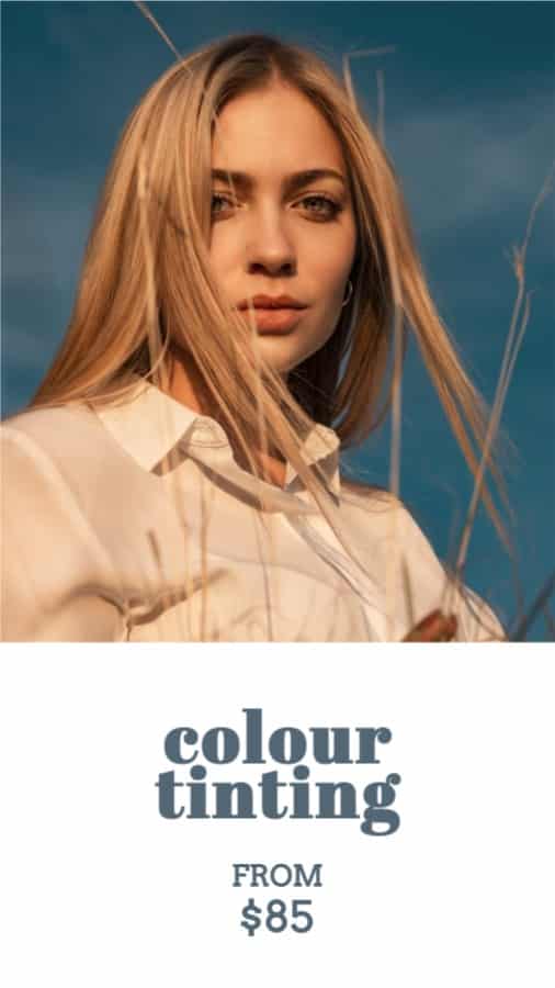 Hair Salon Color Tinting