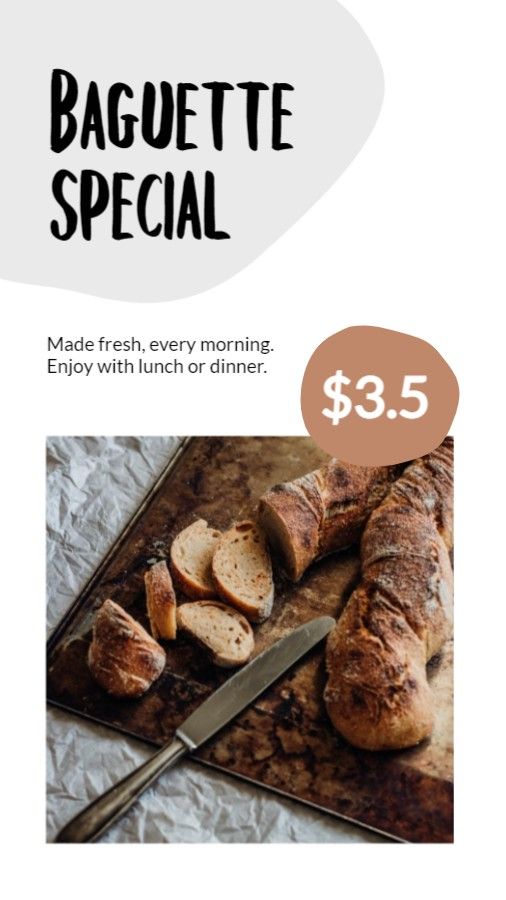 Bakery Special Announcement