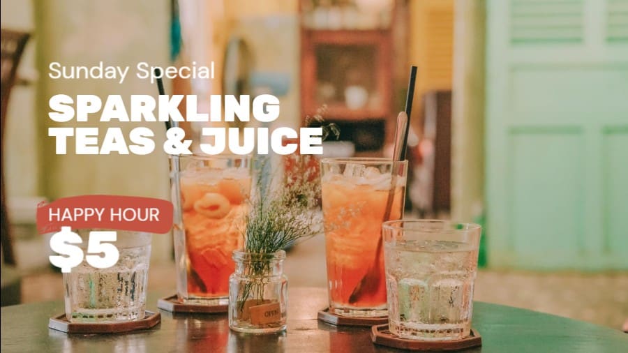 Cocktail Bar Happy Hour Special