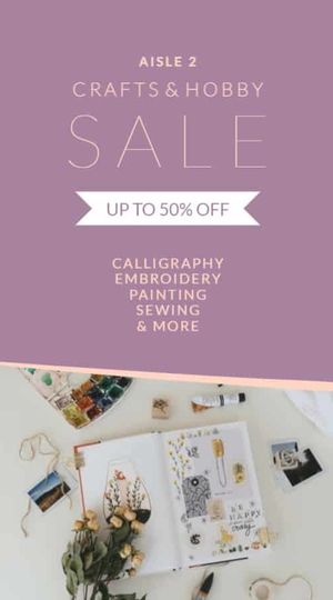 Arts & Craft Store Discount Sale