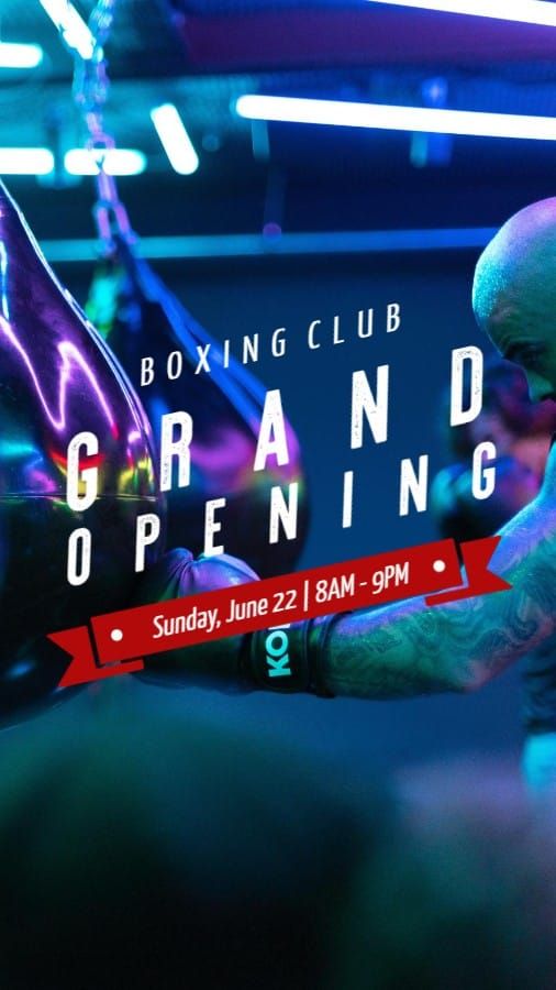 Boxing Gym Opening