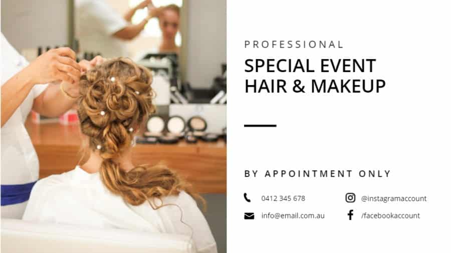 Hair Salon Wedding Special