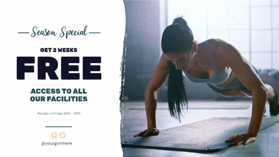 Woman Exercising on Mat