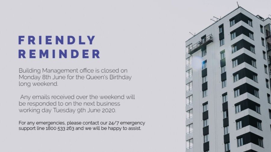 Holiday Reminder and Announcement