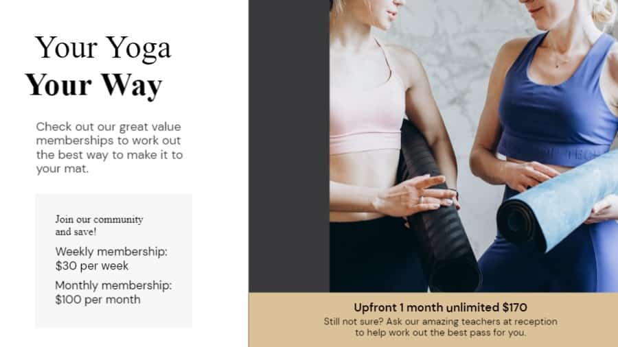 Yoga Membership
