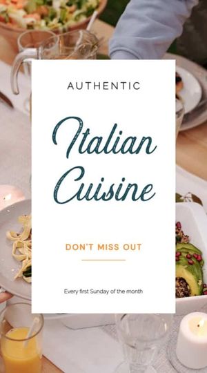Italian Restaurant Promotion