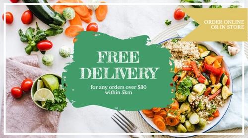 Free Food and Salad Delivery