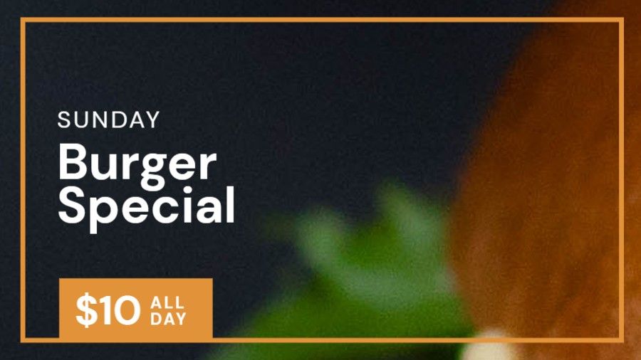 Special Fast Food Burger Offer