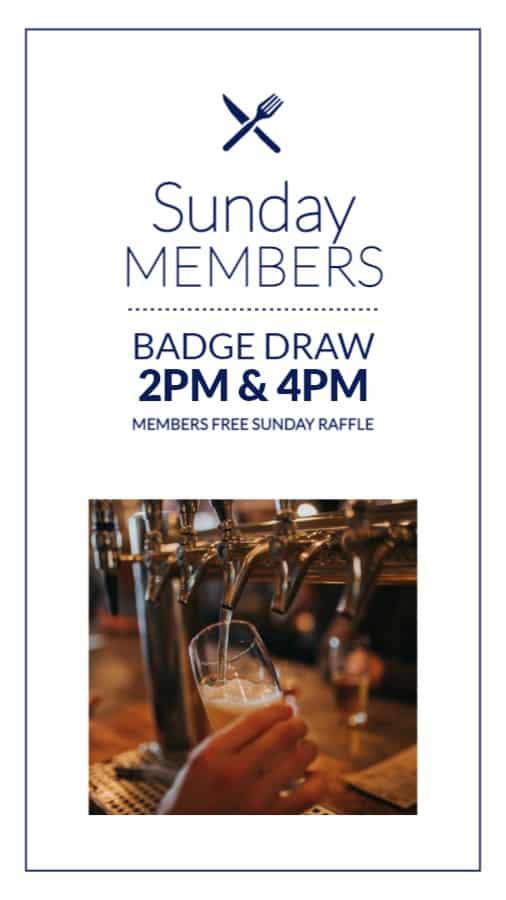 Sunday Members Raffle Portrait