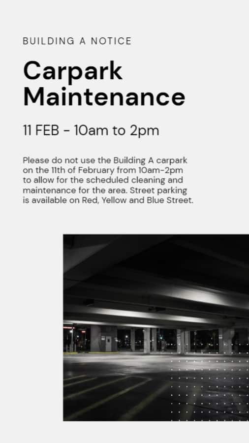 Property Management Notice