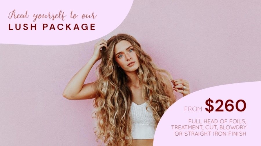 Hair Salon Promo Package Deal