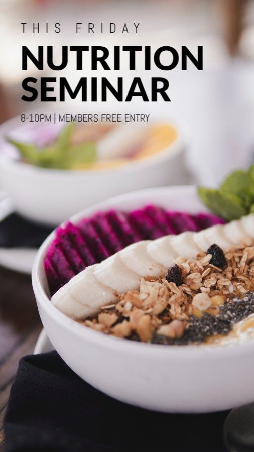 Nutrition Seminar Announcement