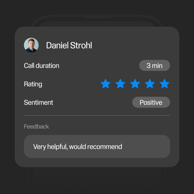 Automated Feedback & NPS Calls feature illustration