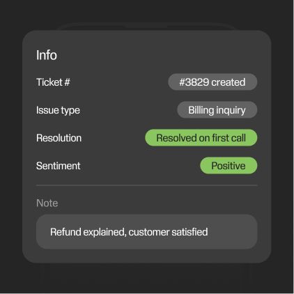 Auto-Update Tickets and CRM feature illustration