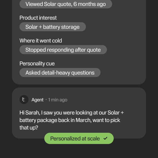Personalized Calls at Scale feature illustration