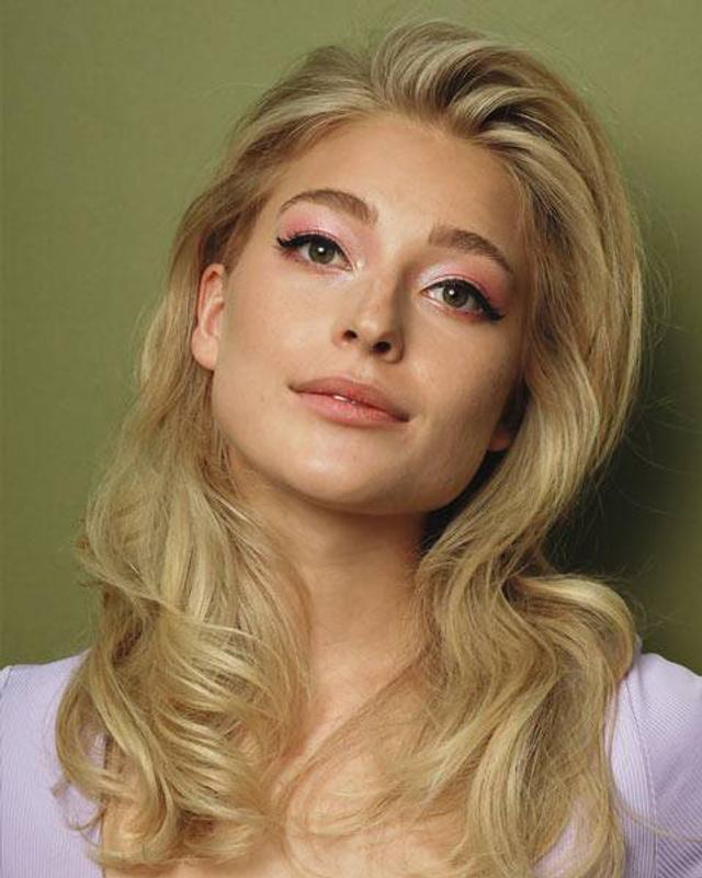 Long blonde blowout hairstyle by Fabio Scalia