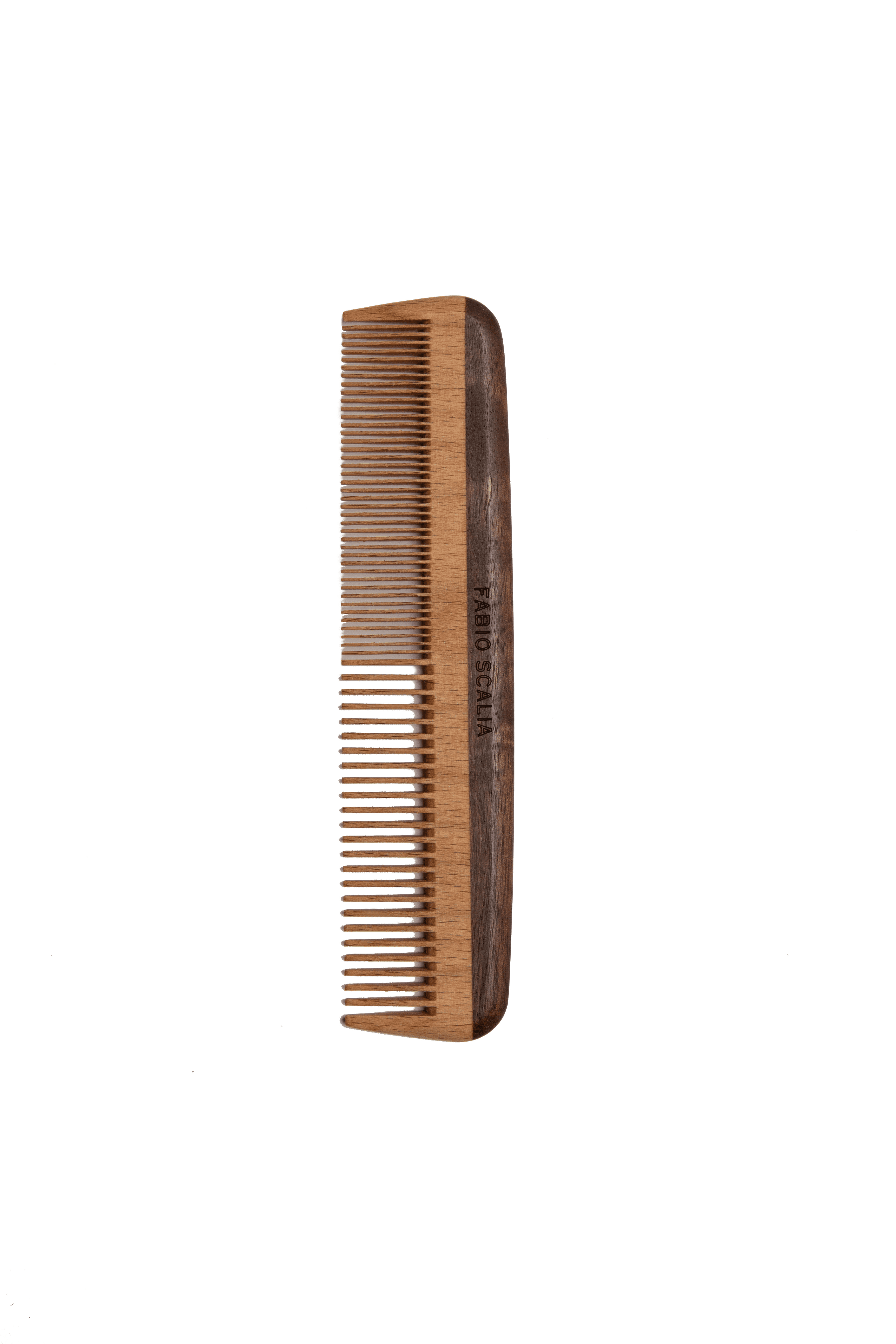 Fede fine-tooth styling comb in dark wood