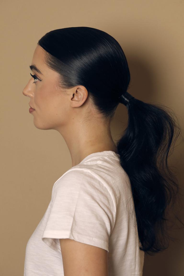 voluminous ponytail
