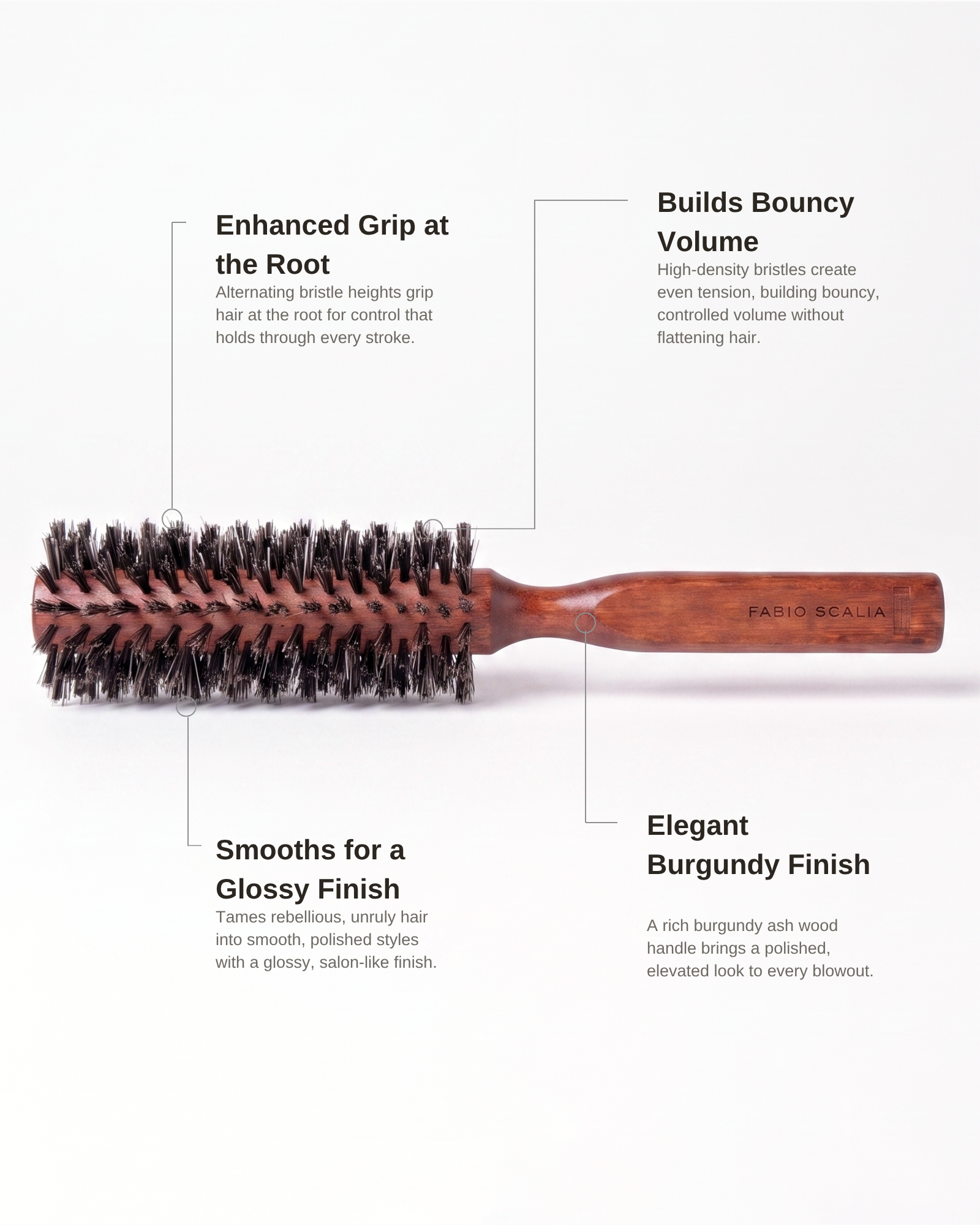 Luxury Hair Brush - Medium Coarse Hair - La Sophia | Fabio Scalia