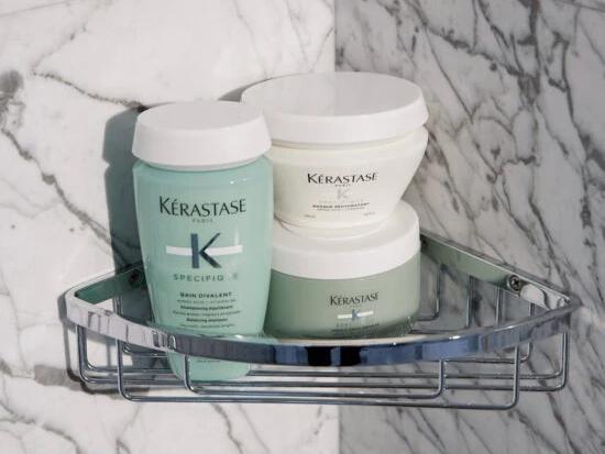 Addressing Oily Roots, Using Bain Divalent by Kerastase