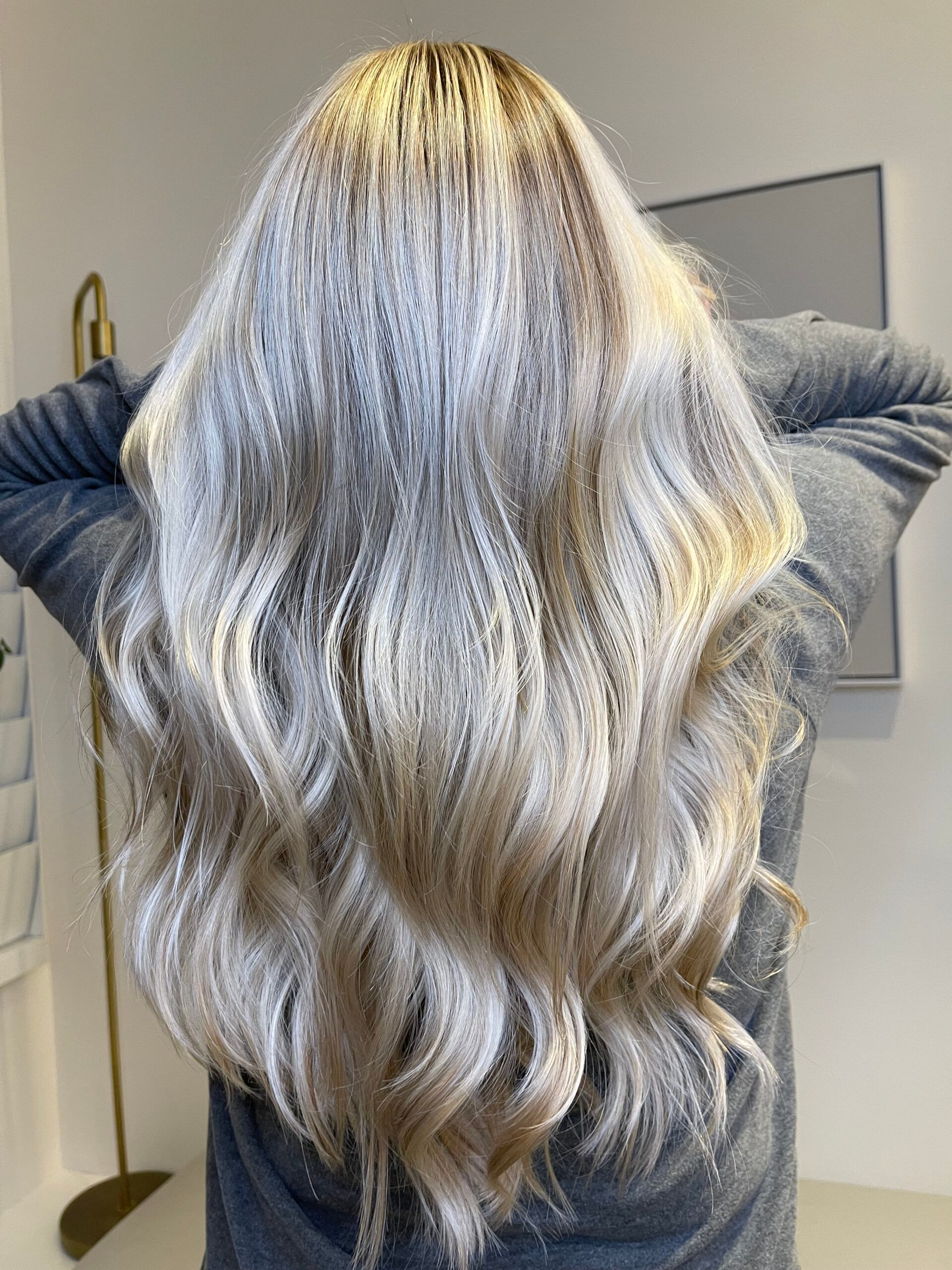 mix of balayage and highlights