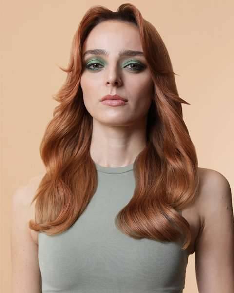 Long butterfly layers blowout hairstyle by Fabio Scalia