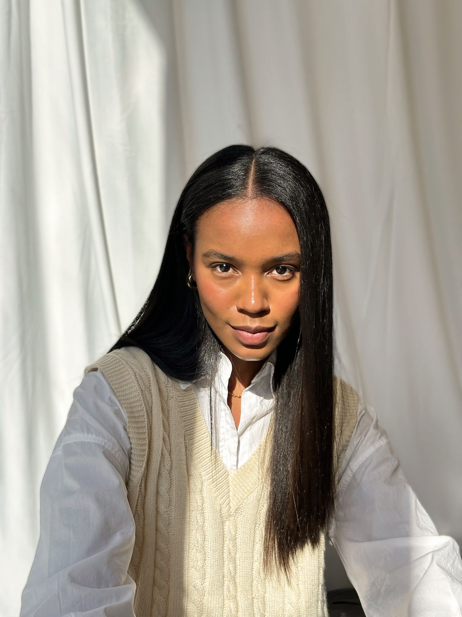 image of hair after hard water treatment