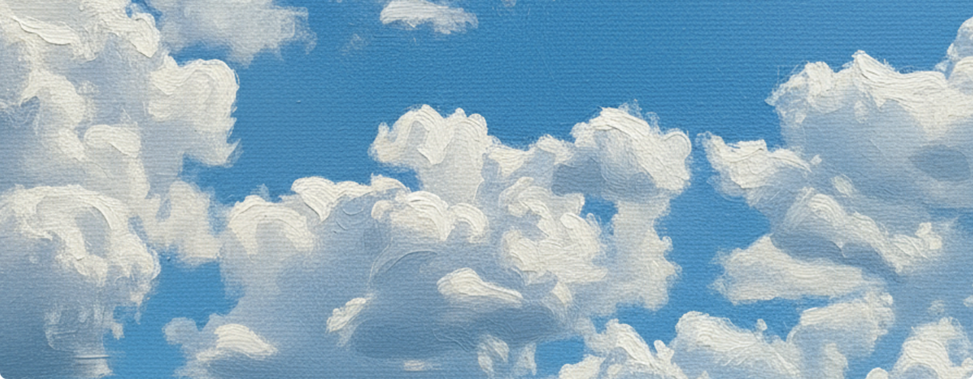 Painting of clouds