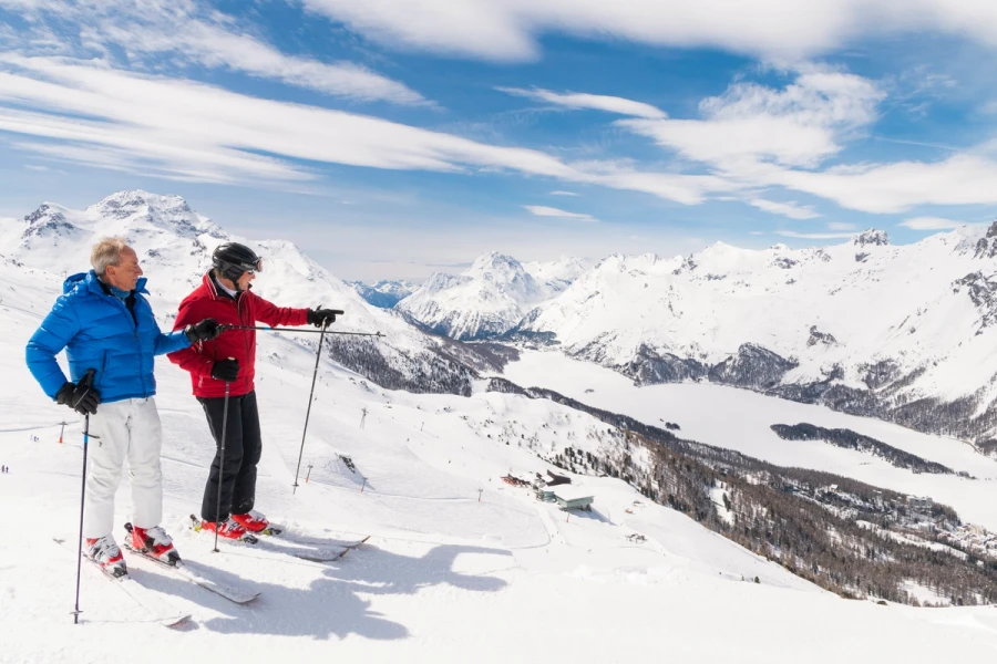 Springing Ski Move Spring skiing in Sils