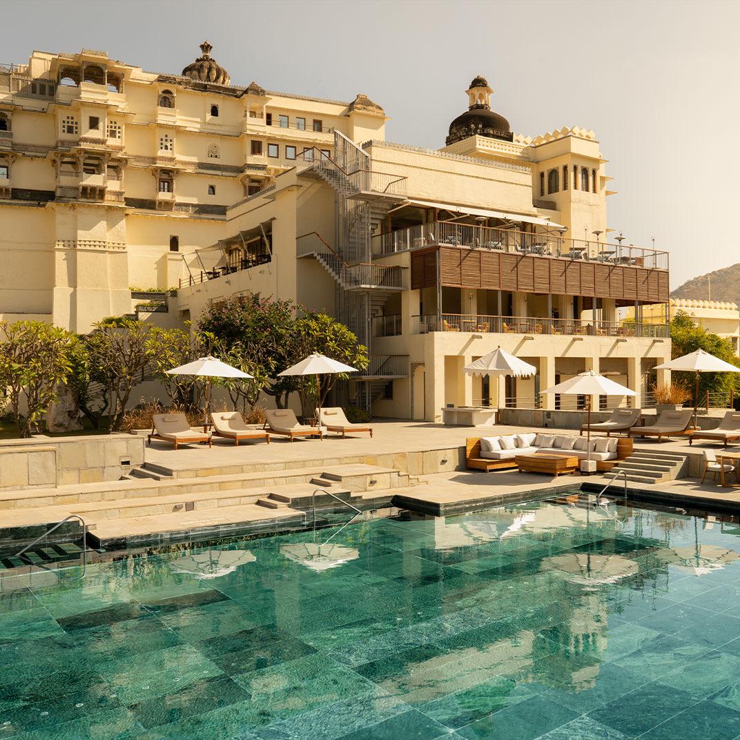 The pool below the old fort palace