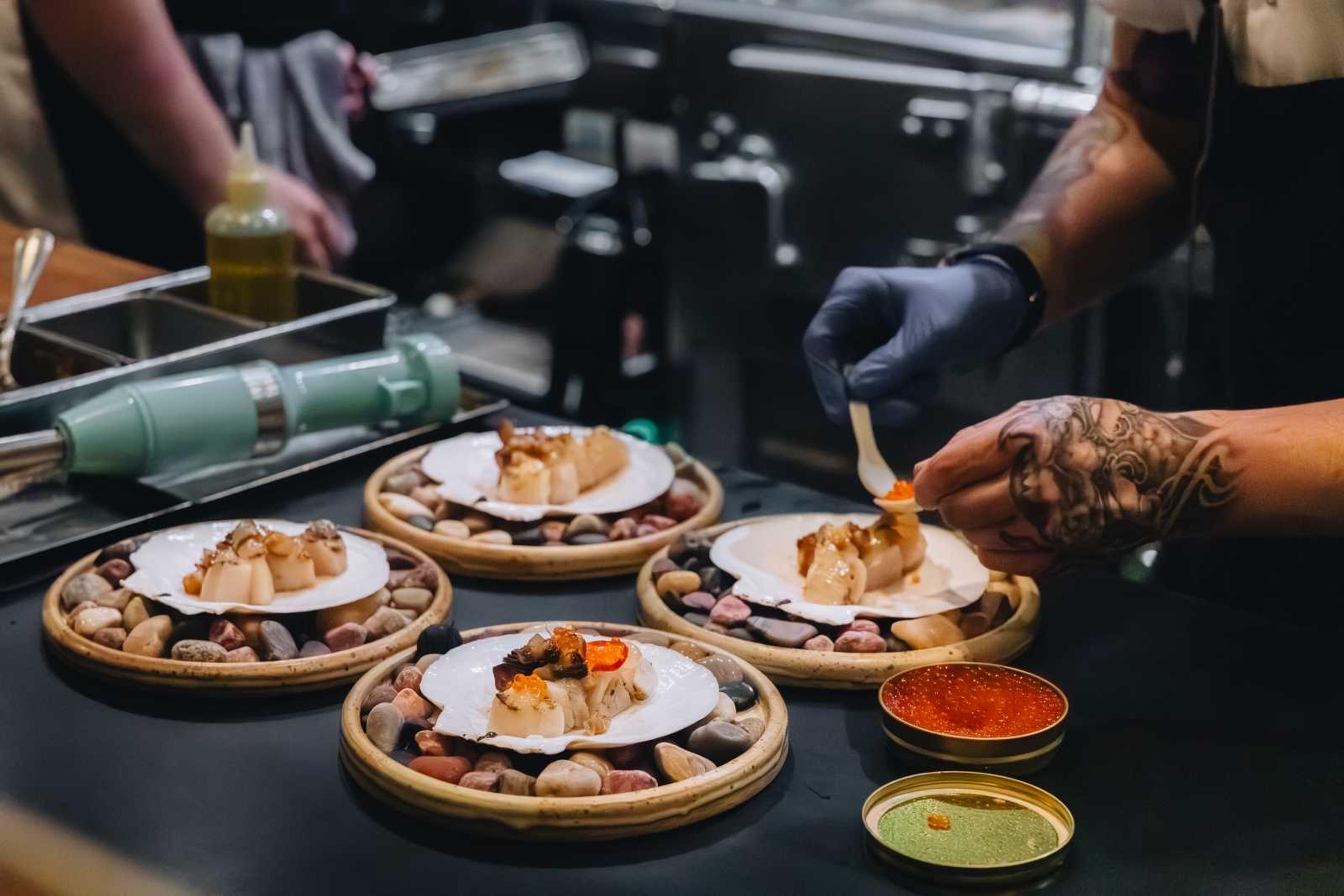 Courses being finished at the pass at The Wolf's Tailor