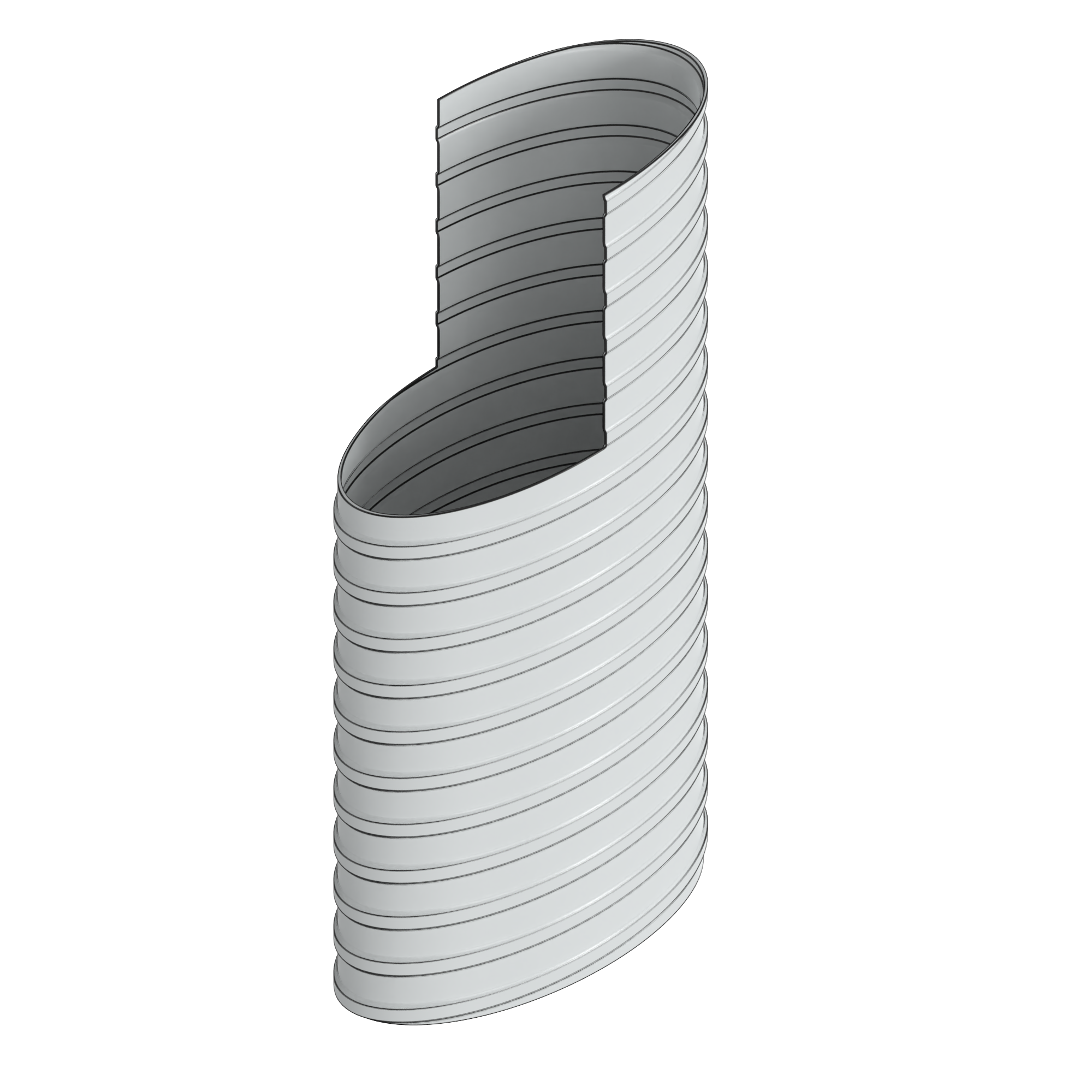 Well void oval tube 3D model