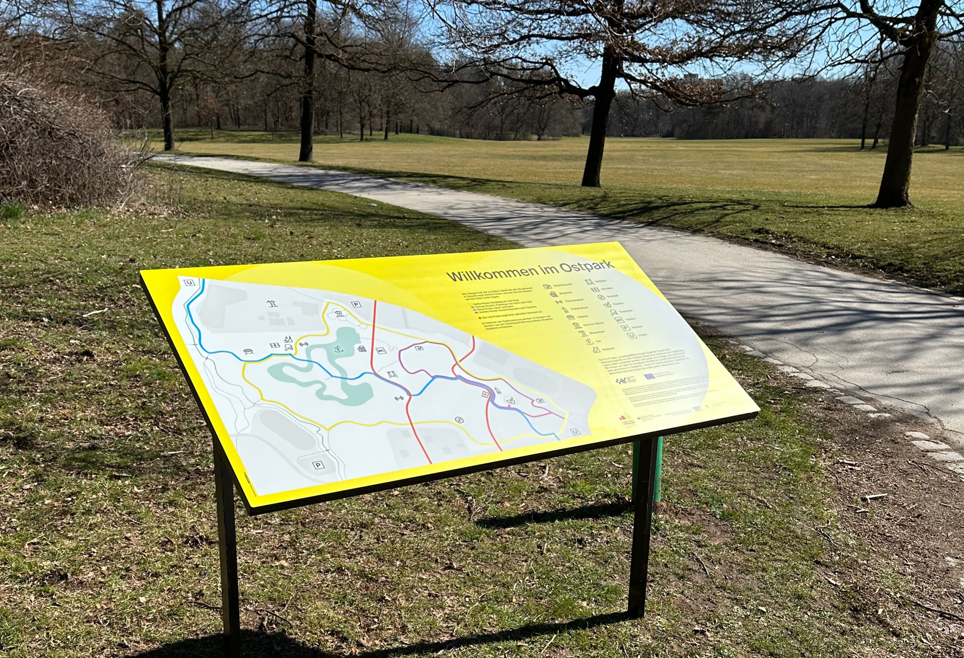 NEBourhoods Ostpark Neuperlach Wayfinding System Orientierungshilfe Orientierungssystem