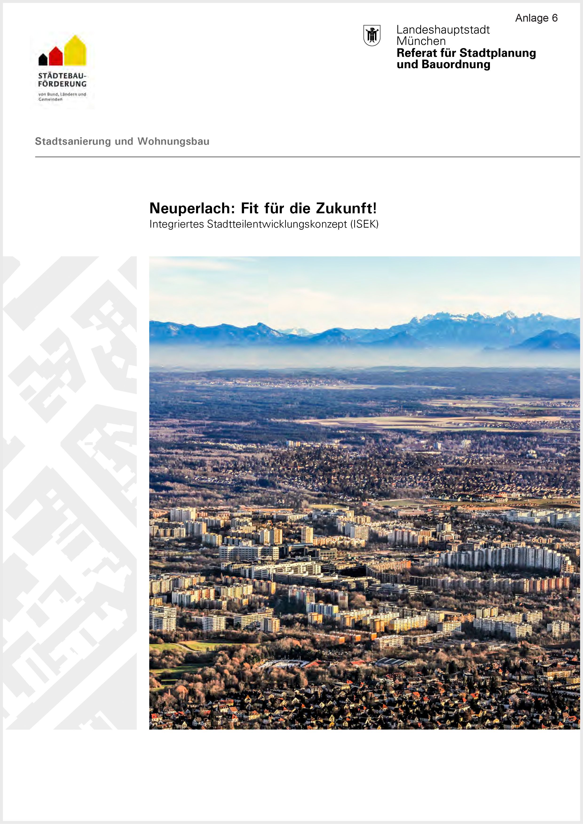 Integriertes Stadtteilentwicklungskonzept Landeshauptstadt München