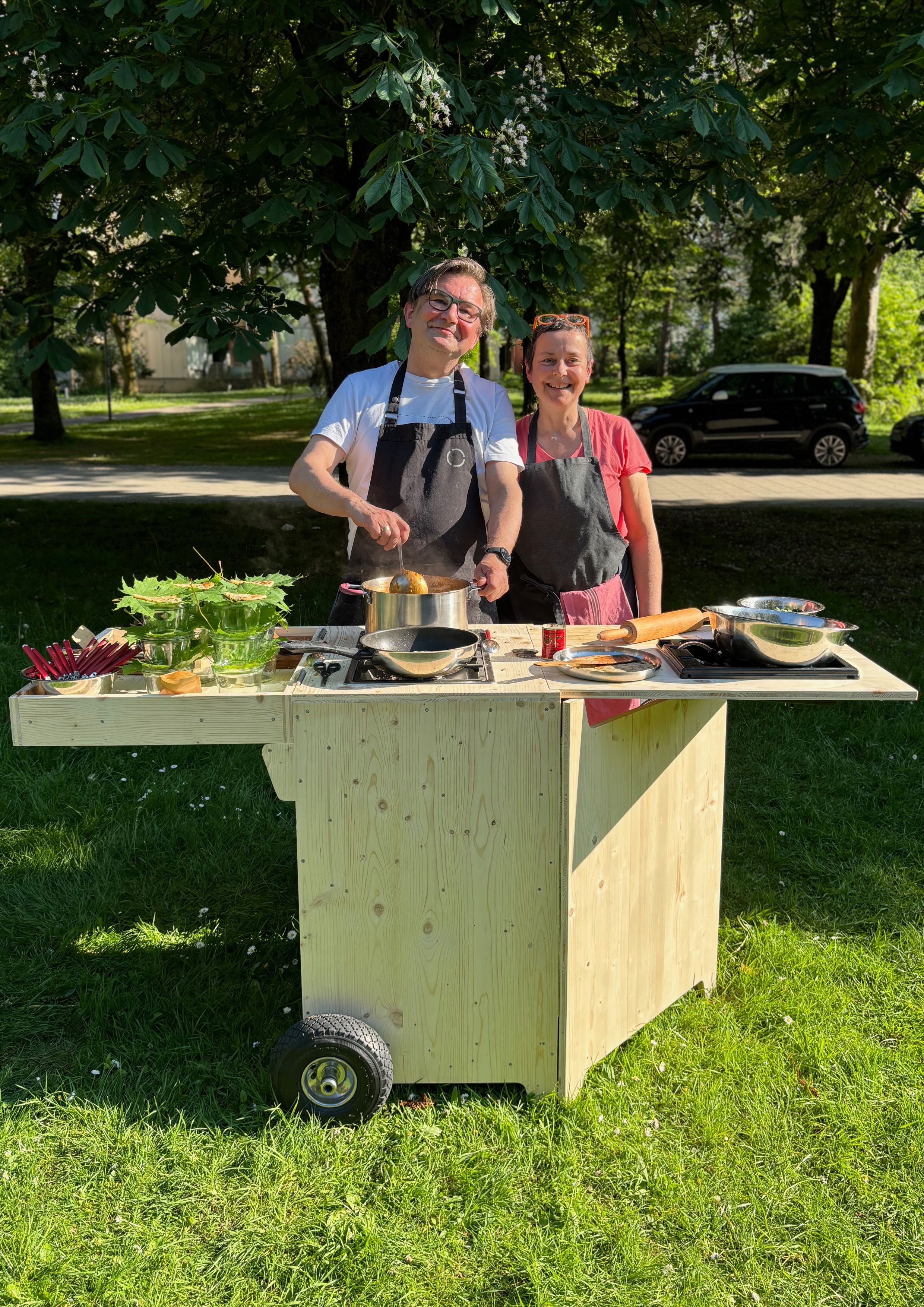 Eine mobile Küche für die essbare Stadt mobile kitchen for the edible city