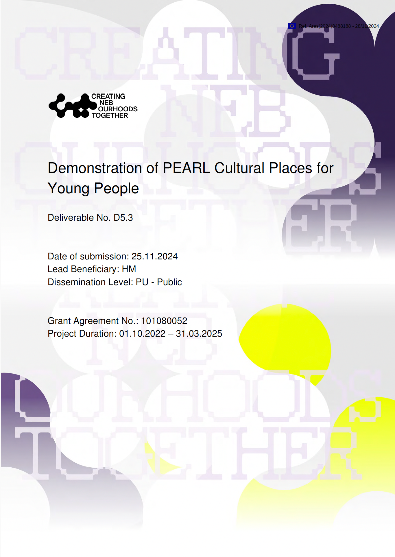 PEARL – Orte für Jugendkultur Cultural Places for Young People
