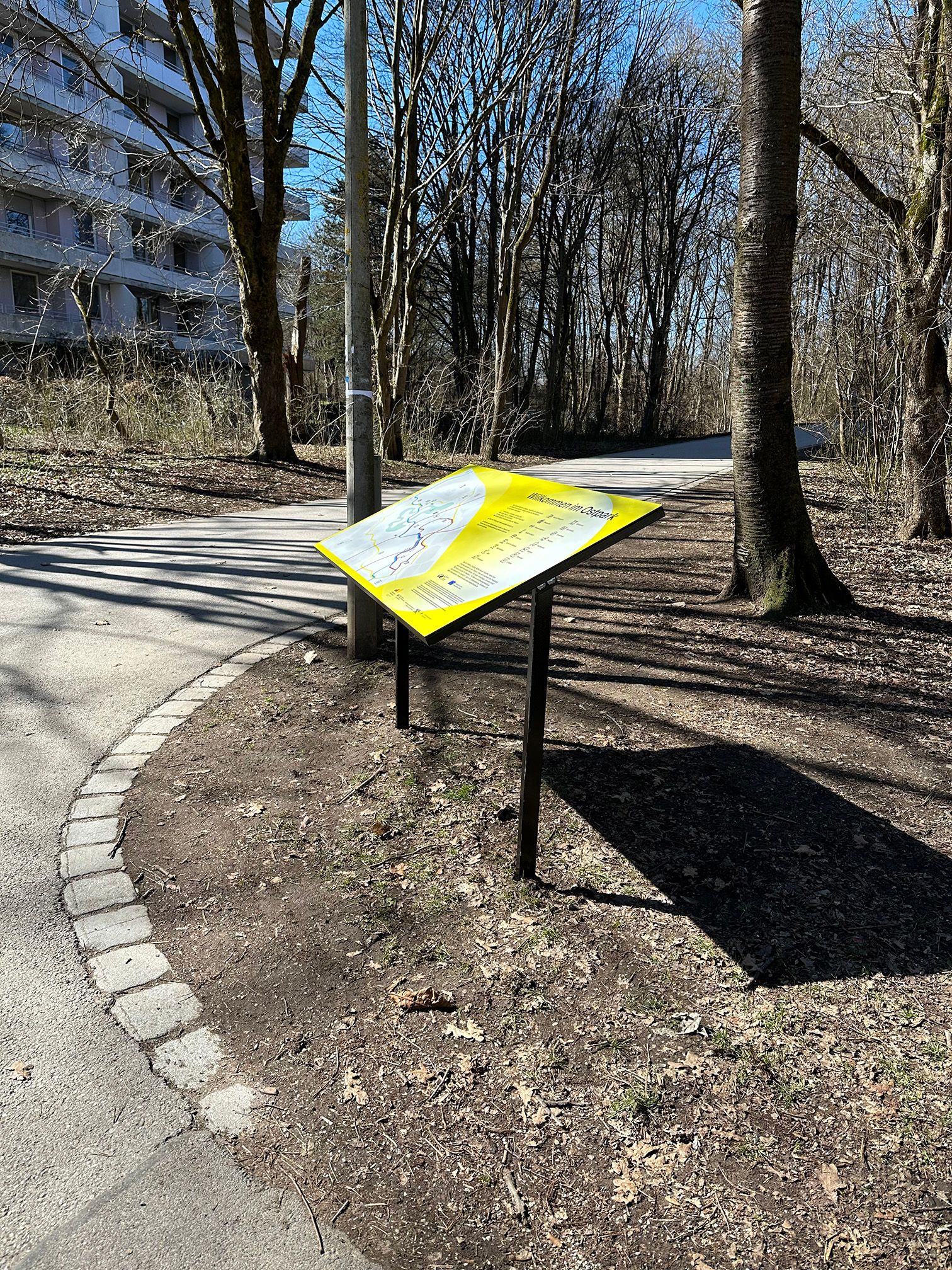 NEBourhoods Ostpark Neuperlach Wayfinding System Orientierungshilfe Orientierungssystem