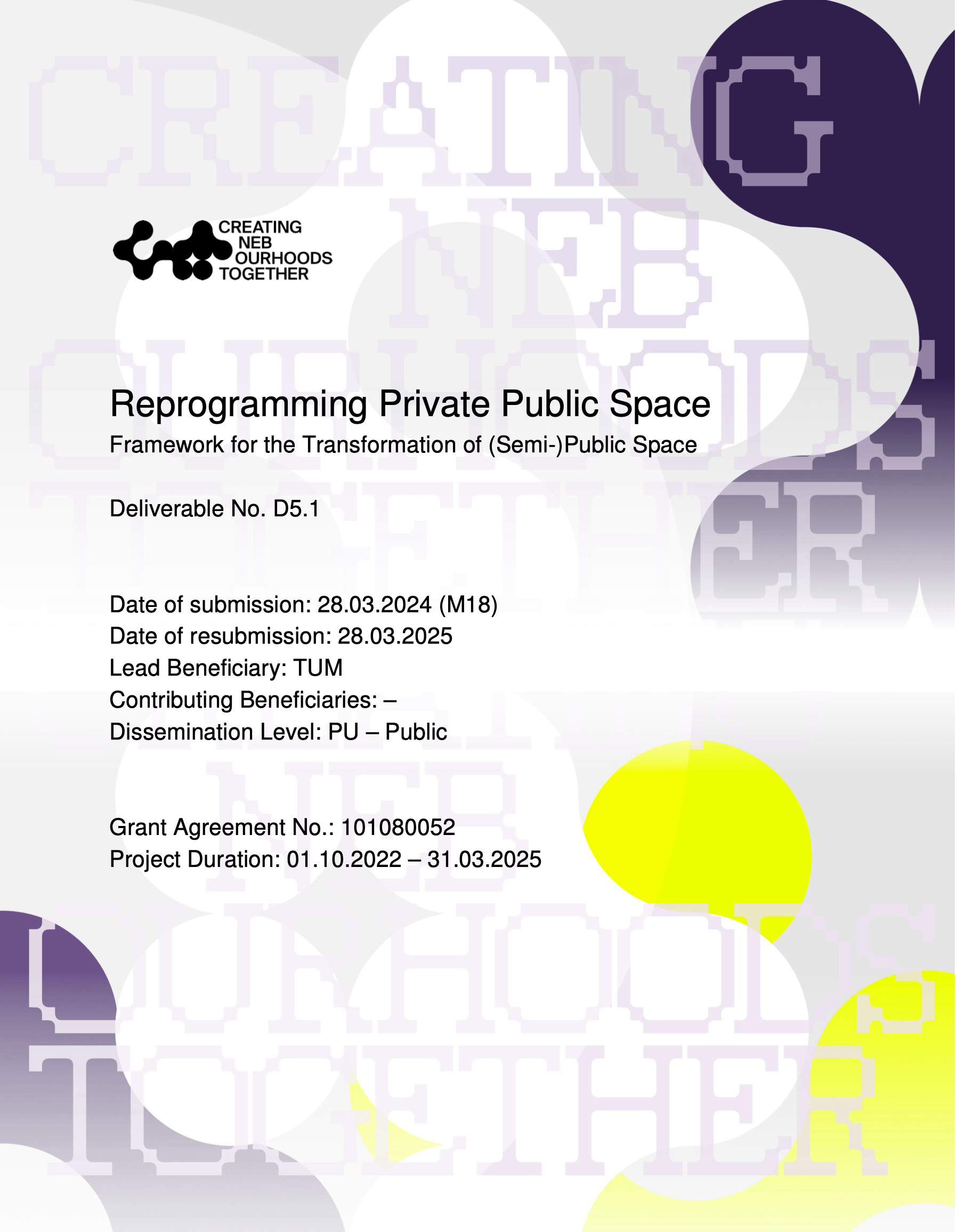 Private Public Space POPS NEBourhoods Neuperlach New European Bauhaus