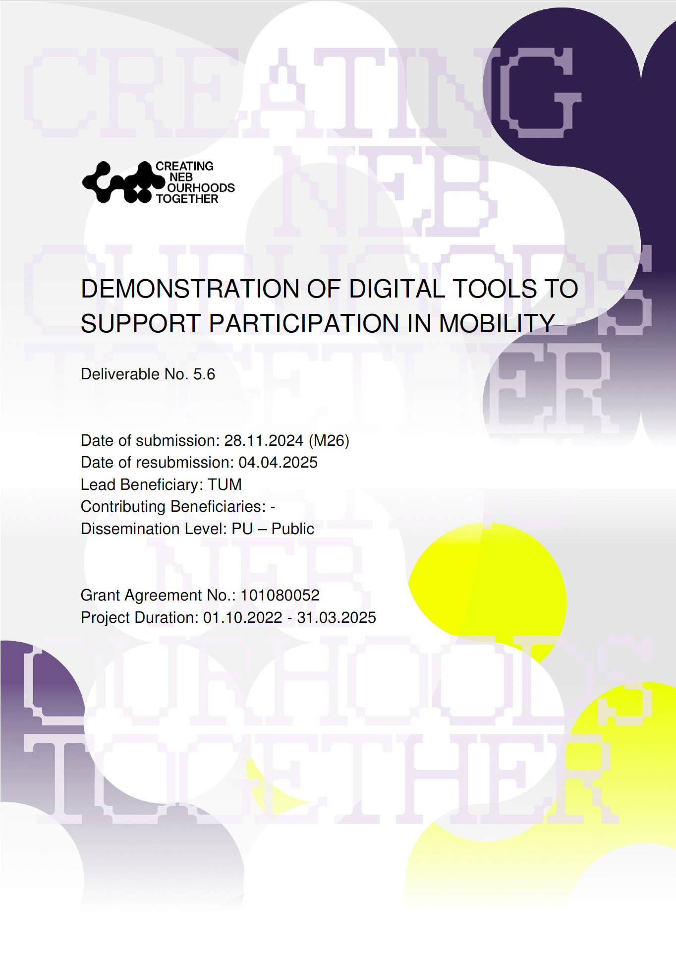 Mobility Hubs digital tools Neuperlach New European Bauhaus