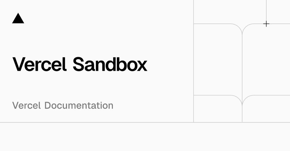 Screenshot of Vercel Sandbox