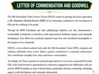 A Heartfelt Appreciation to ODCLF