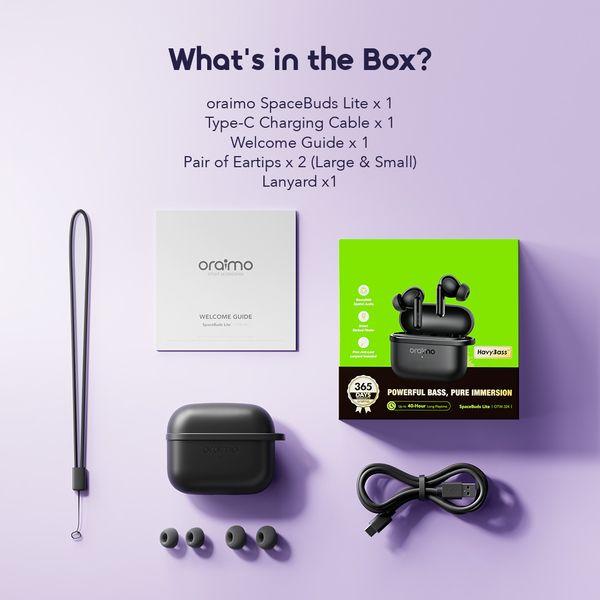 oraimo SpaceBuds Lite Sound360 Anti-Lost True Wireless Earbuds